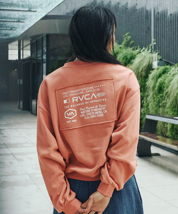 RVCA ウィメンズ ALL INFO CREW トレーナー 【2026年秋冬モデル】