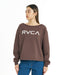 RVCA ウィメンズ RVCA CLOPPED TOPS トレーナー 【2026年秋冬モデル】 MOC / M