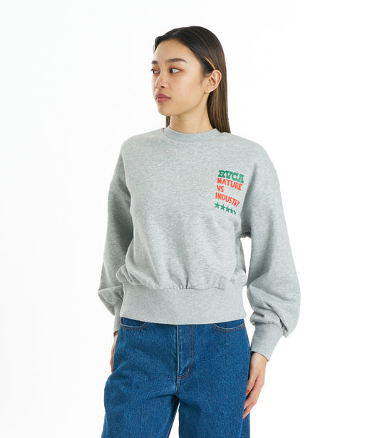 RVCA ウィメンズ CHEER RVCA CR トレーナー 【2026年秋冬モデル】 HGR / M