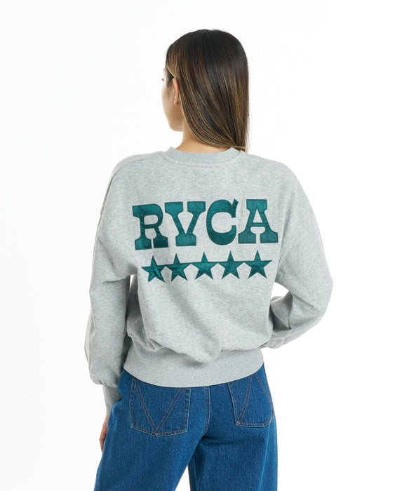 RVCA ウィメンズ CHEER RVCA CR トレーナー 【2026年秋冬モデル】 HGR / M