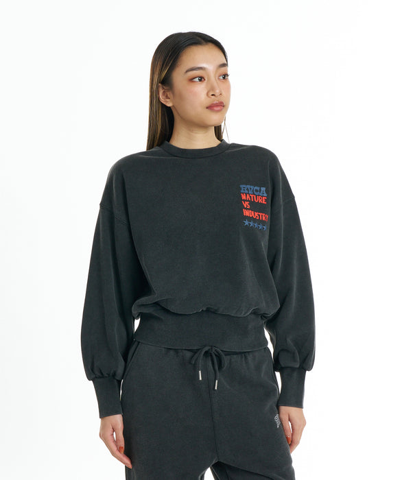 RVCA ウィメンズ CHEER RVCA CR トレーナー 【2026年秋冬モデル】 KVCW / M