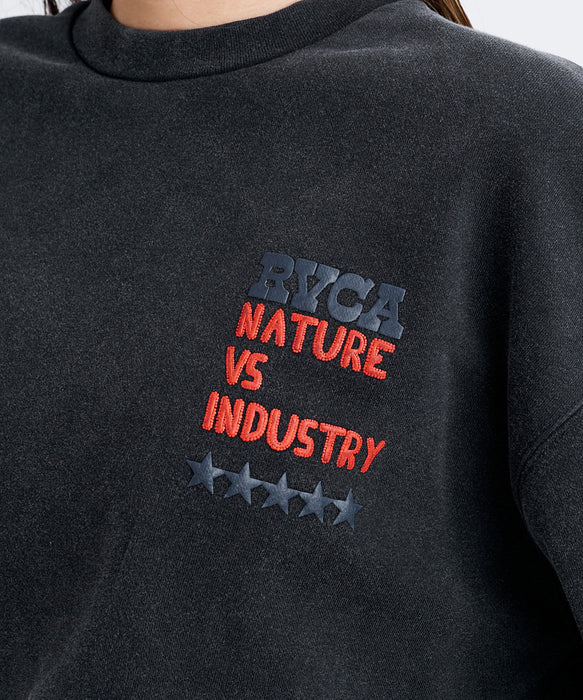 RVCA ウィメンズ CHEER RVCA CR トレーナー 【2026年秋冬モデル】 KVCW / M