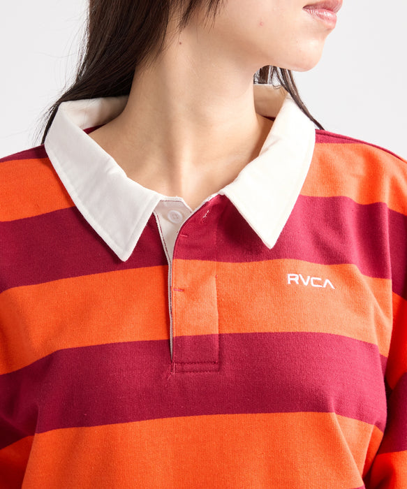 RVCA ウィメンズ CROPPED RUGBY トレーナー 【2026年秋冬モデル】