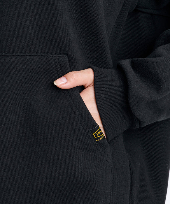 RVCA ウィメンズ RECESSION HOODIE パーカー 【2026年秋冬モデル】 BLK / M