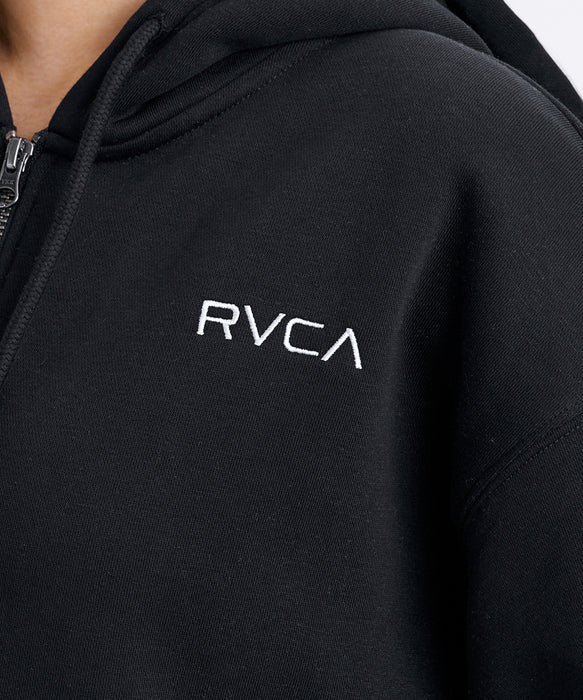 RVCA ウィメンズ ALL ARCH ZIP HOODIE パーカー 【2026年秋冬モデル】 BLK / L