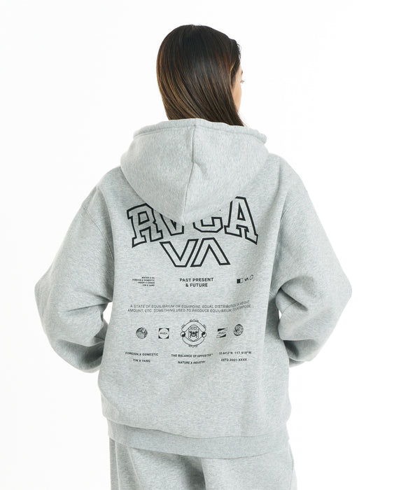 RVCA ウィメンズ ALL ARCH ZIP HOODIE パーカー 【2026年秋冬モデル】 HGR / L