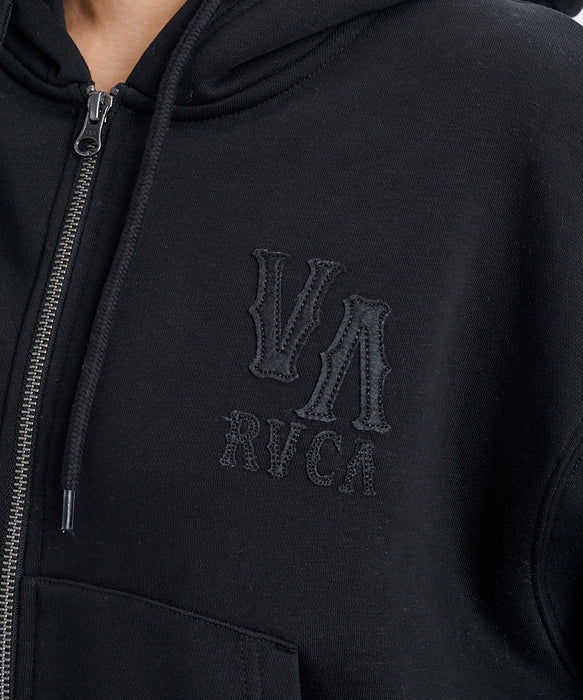 RVCA ウィメンズ ARCH OE ZIP HD パーカー 【2026年秋冬モデル】 BLK / M