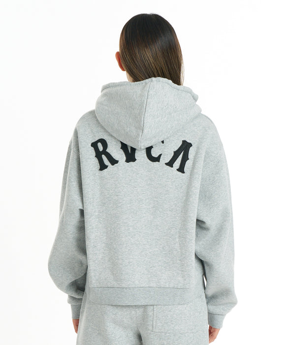 RVCA ウィメンズ ARCH OE ZIP HD パーカー 【2026年秋冬モデル】 HGR / L