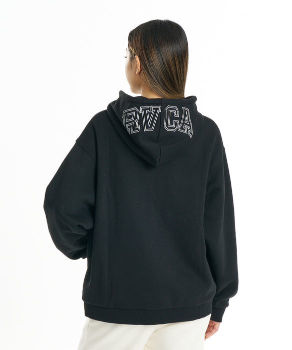 RVCA ウィメンズ TOP ARCH ZIP HOODIE パーカー 【2026年秋冬モデル】 BLK / M