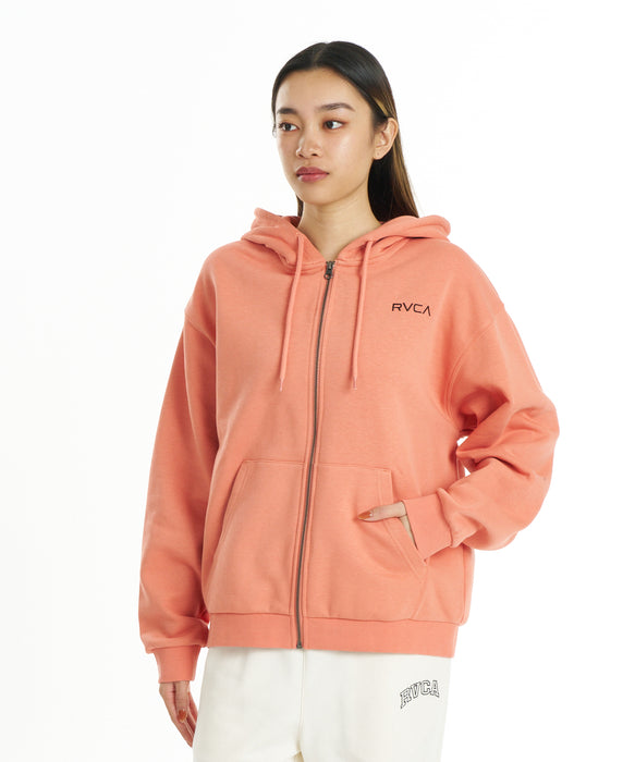RVCA ウィメンズ TOP ARCH ZIP HOODIE パーカー 【2026年秋冬モデル】 ORG / M