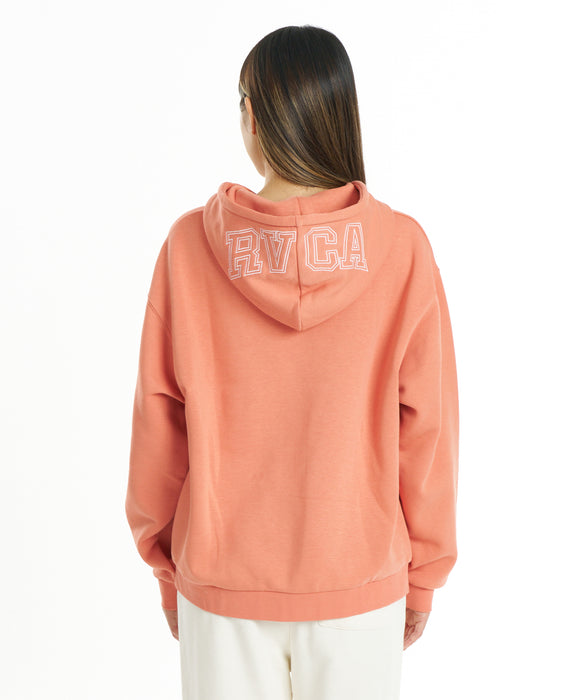 RVCA ウィメンズ TOP ARCH ZIP HOODIE パーカー 【2026年秋冬モデル】 ORG / M