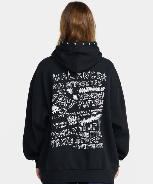 RVCA ウィメンズ DANI MILLER OVERSIZED HOODIE パーカー 【2026年秋冬モデル】 RVB / S