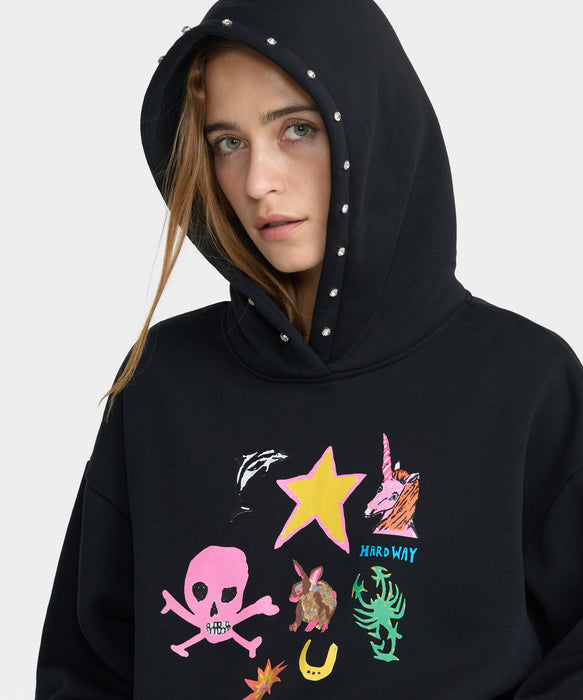RVCA ウィメンズ DANI MILLER OVERSIZED HOODIE パーカー 【2026年秋冬モデル】 RVB / S