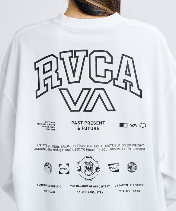 RVCA ウィメンズ ALLARCH LS TEE ロンT 【2026年秋冬モデル】 WHT / L