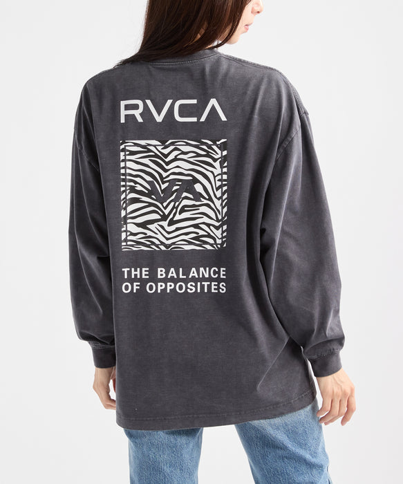 RVCA ウィメンズ VA BOX LOGO LS TEE ストレッチ/ドライ/UVカット ロンT 【2026年秋冬モデル】