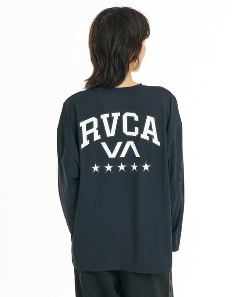 RVCA ウィメンズ FIVE STAR LS TEE ロンT 【2026年秋冬モデル】 BLK / L