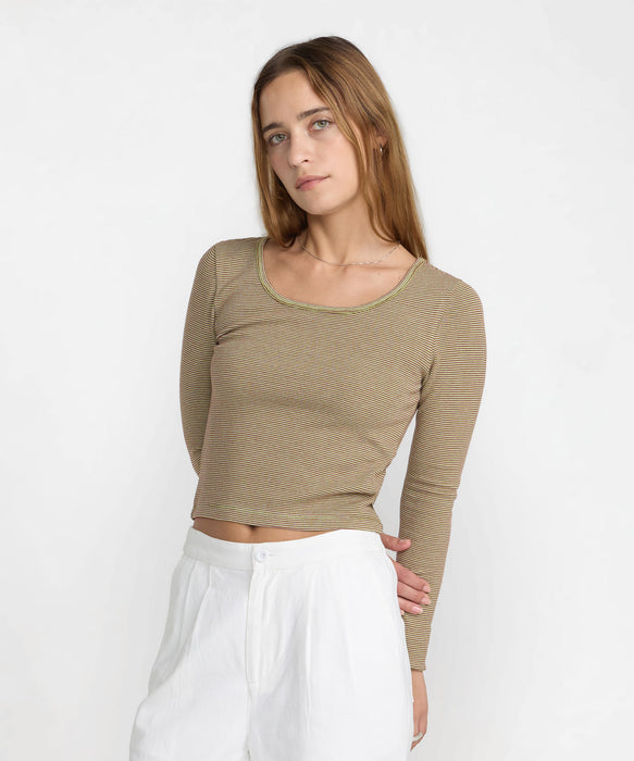 RVCA ウィメンズ JUNGLE LS SCOOP NECK ロンT 【2026年秋冬モデル】 DES / M