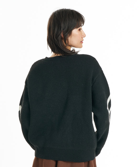 RVCA ウィメンズ ARCH RVCA KNIT セーター 【2026年秋冬モデル】 BLK / M