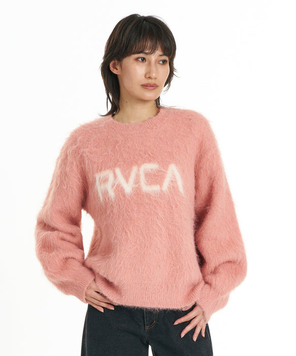 RVCA ウィメンズ BIG RVCA SHAGY KNIT セーター 【2026年秋冬モデル】 GRP / M
