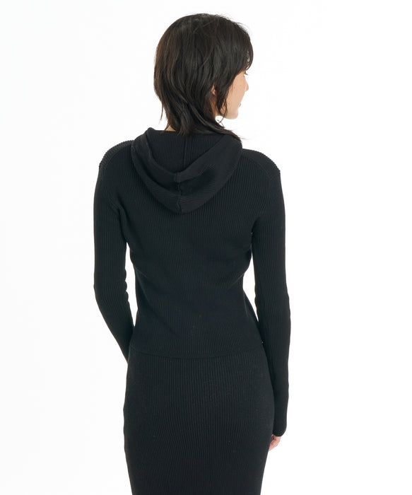 RVCA ウィメンズ SLIM ZIP HOODIE セーター 【2026年秋冬モデル】 BLK / M