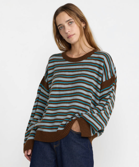 RVCA ウィメンズ FRONTIER LS SWEATER セーター 【2026年秋冬モデル】 ANB / M
