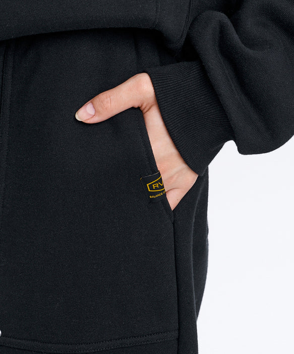RVCA ウィメンズ RECESSION SWEAT PANT セットアップボトムス 【2026年秋冬モデル】 BLK / M