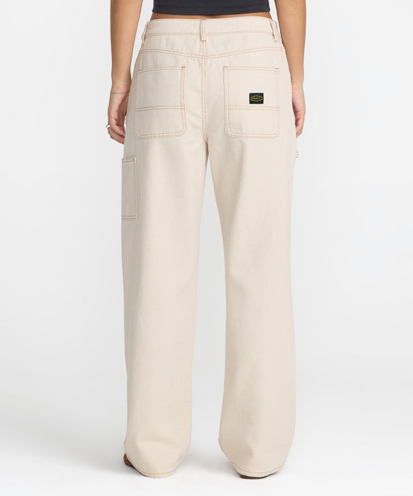 RVCA ウィメンズ MICHIGAN PAINTER PANT デニムパンツ 【2026年秋冬モデル】 NAT / 26