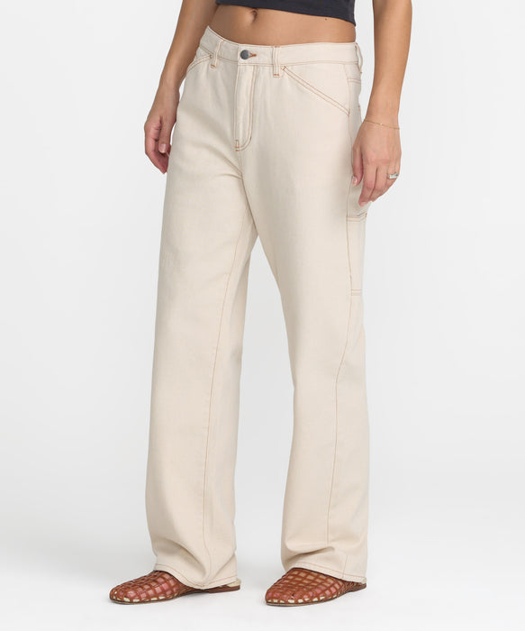 RVCA ウィメンズ MICHIGAN PAINTER PANT デニムパンツ 【2026年秋冬モデル】 NAT / 26