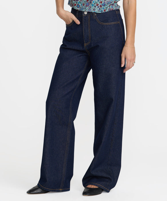 RVCA ウィメンズ COCO HIGH WAISTED BAGGY デニムパンツ 【2026年秋冬モデル】 IGR / 26