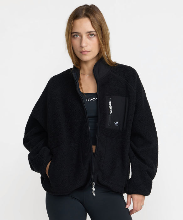 RVCA ウィメンズ VA POLAR FLEECE JACKET スウェットジャケット 【2026年秋冬モデル】 RVB / M