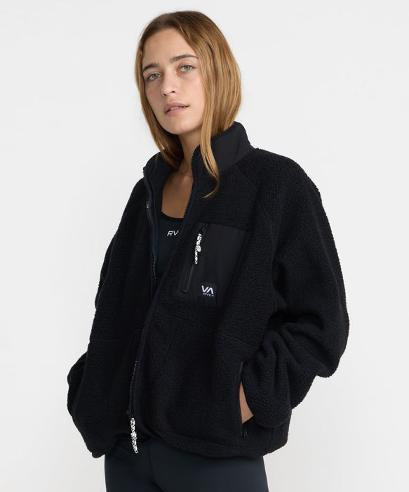 RVCA ウィメンズ VA POLAR FLEECE JACKET スウェットジャケット 【2026年秋冬モデル】 RVB / M