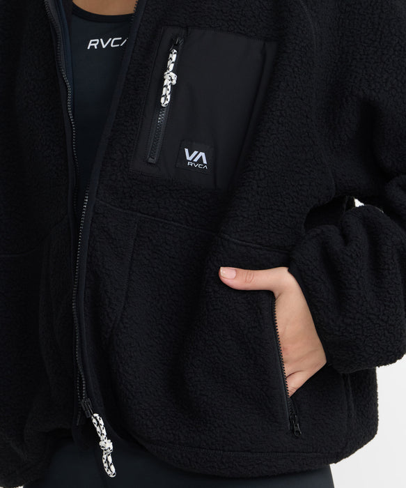 RVCA ウィメンズ VA POLAR FLEECE JACKET スウェットジャケット 【2026年秋冬モデル】 RVB / M