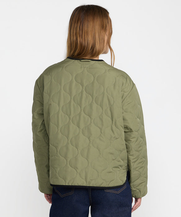 RVCA ウィメンズ HUDSON REVERSIBLE LINER JACKET ジャケット 【2026年秋冬モデル】 OLV / S
