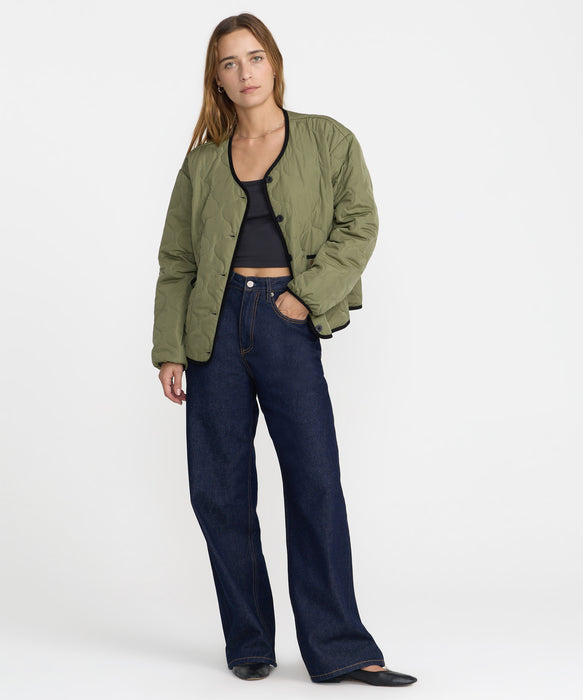 RVCA ウィメンズ HUDSON REVERSIBLE LINER JACKET ジャケット 【2026年秋冬モデル】 OLV / S