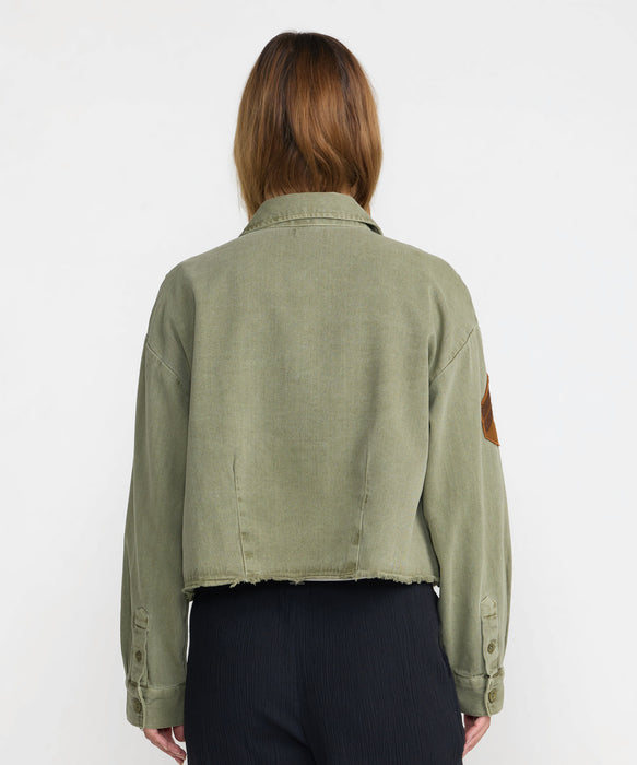 RVCA ウィメンズ RESERVE LS OVERSHIRT 長袖シャツ 【2026年秋冬モデル】 OLV / S