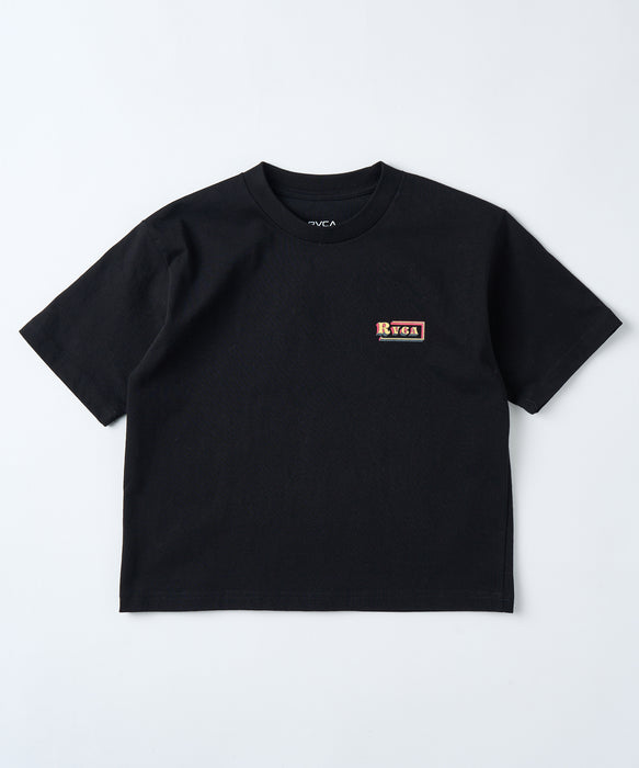 RVCA キッズ ガールズ CROPPED FLOWER SS GIRLS Tシャツ 【2026年春夏モデル】