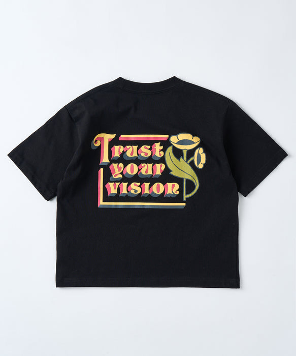 RVCA キッズ ガールズ CROPPED FLOWER SS GIRLS Tシャツ 【2026年春夏モデル】