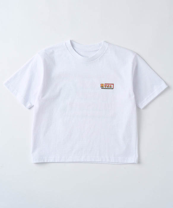 RVCA キッズ ガールズ CROPPED FLOWER SS GIRLS Tシャツ 【2026年春夏モデル】