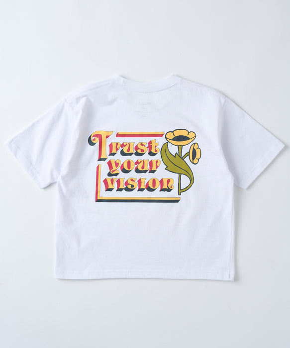 RVCA キッズ ガールズ CROPPED FLOWER SS GIRLS Tシャツ 【2026年春夏モデル】