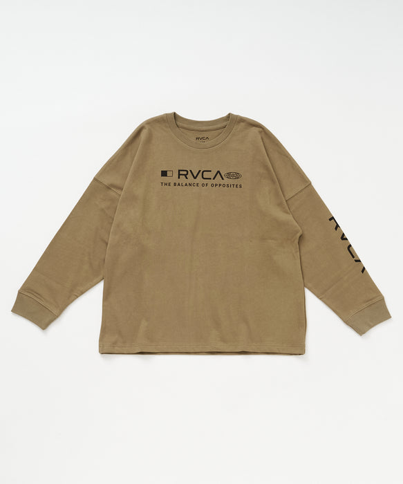 RVCA キッズ STRAIGHT HEX LT ロンT 【2026年秋冬モデル】