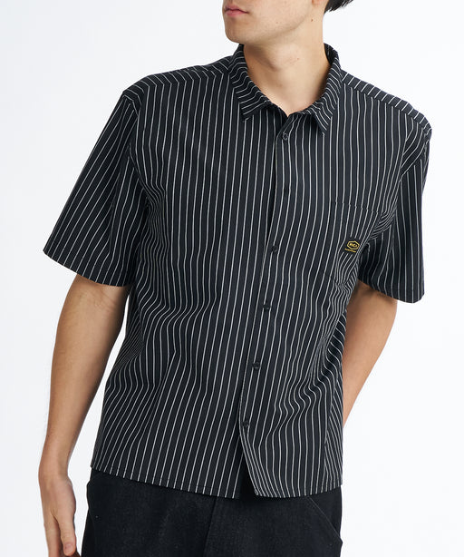 BELVET　シャツ　半袖シャツ RVCA メンズ STRIPE WIDE SHIRT 半袖シャツ 【2026年夏モデル】