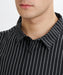 RVCA メンズ STRIPE WIDE SHIRT 半袖シャツ 【2026年夏モデル】 BKS / XL