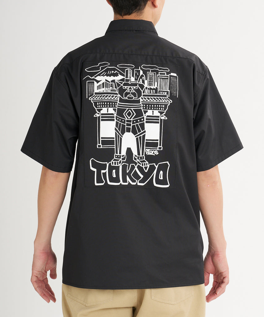 はる RVCA メンズ LIONS TOKYO EDITION SHIRT 半袖シャツ 【2026年夏モデル】