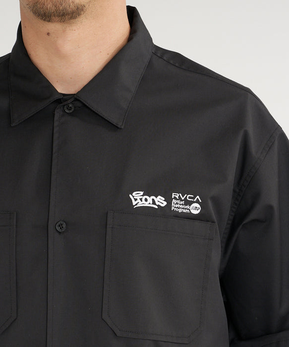 RVCA メンズ LIONS TOKYO EDITION SHIRT 半袖シャツ 【2026年夏モデル】