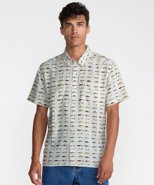 【SALE】RVCA メンズ TACKLE SHOP SS 半袖シャツ 【2026年夏モデル】