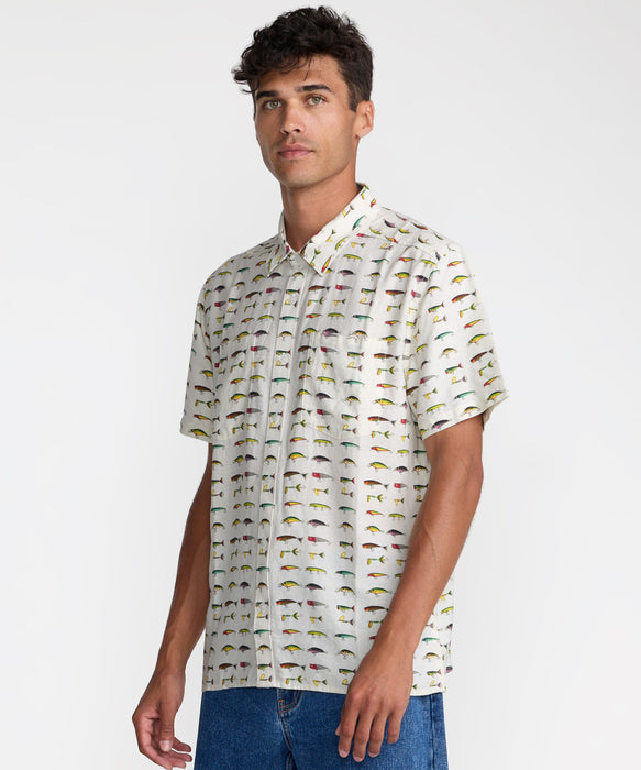 【SALE】RVCA メンズ TACKLE SHOP SS 半袖シャツ 【2026年夏モデル】