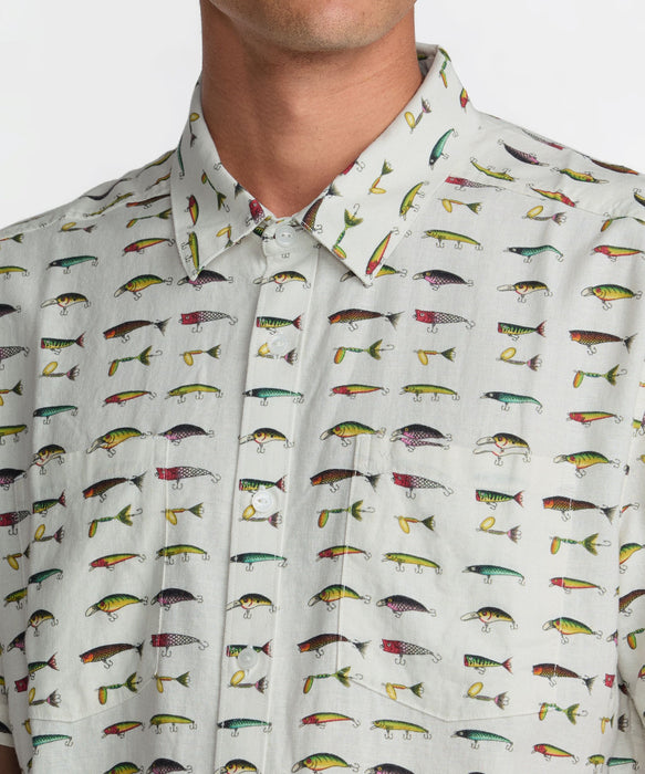 【SALE】RVCA メンズ TACKLE SHOP SS 半袖シャツ 【2026年夏モデル】
