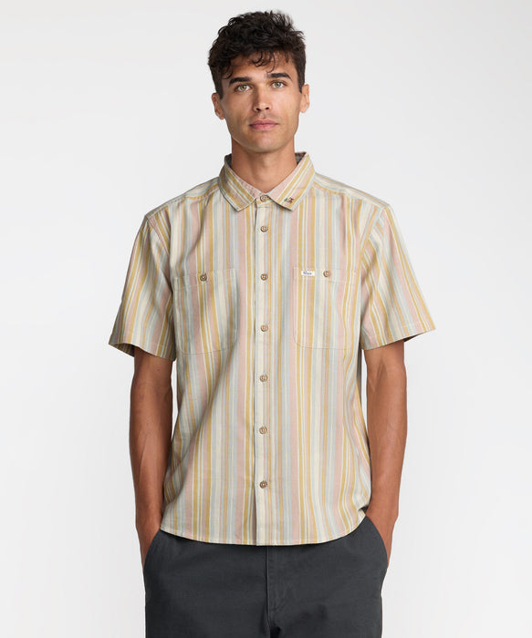 RVCA メンズ TALUM SS 半袖シャツ 【2026年夏モデル】 CER / XL
