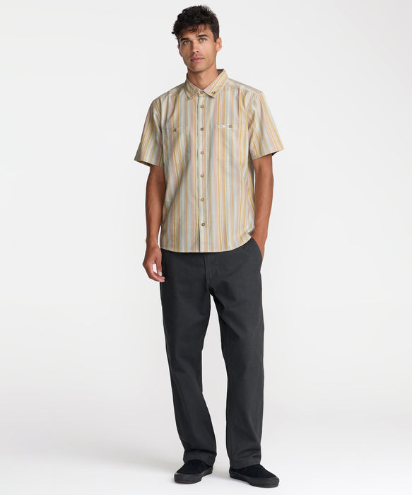 RVCA メンズ TALUM SS 半袖シャツ 【2026年夏モデル】 CER / XL