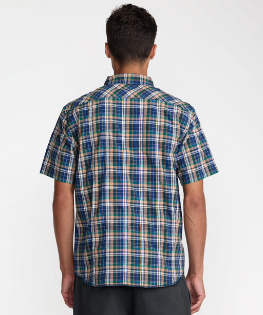 RVCA メンズ DAYSHIFT TRUNKIN PLAID SS 半袖シャツ 【2026年夏モデル】 DDN / XL